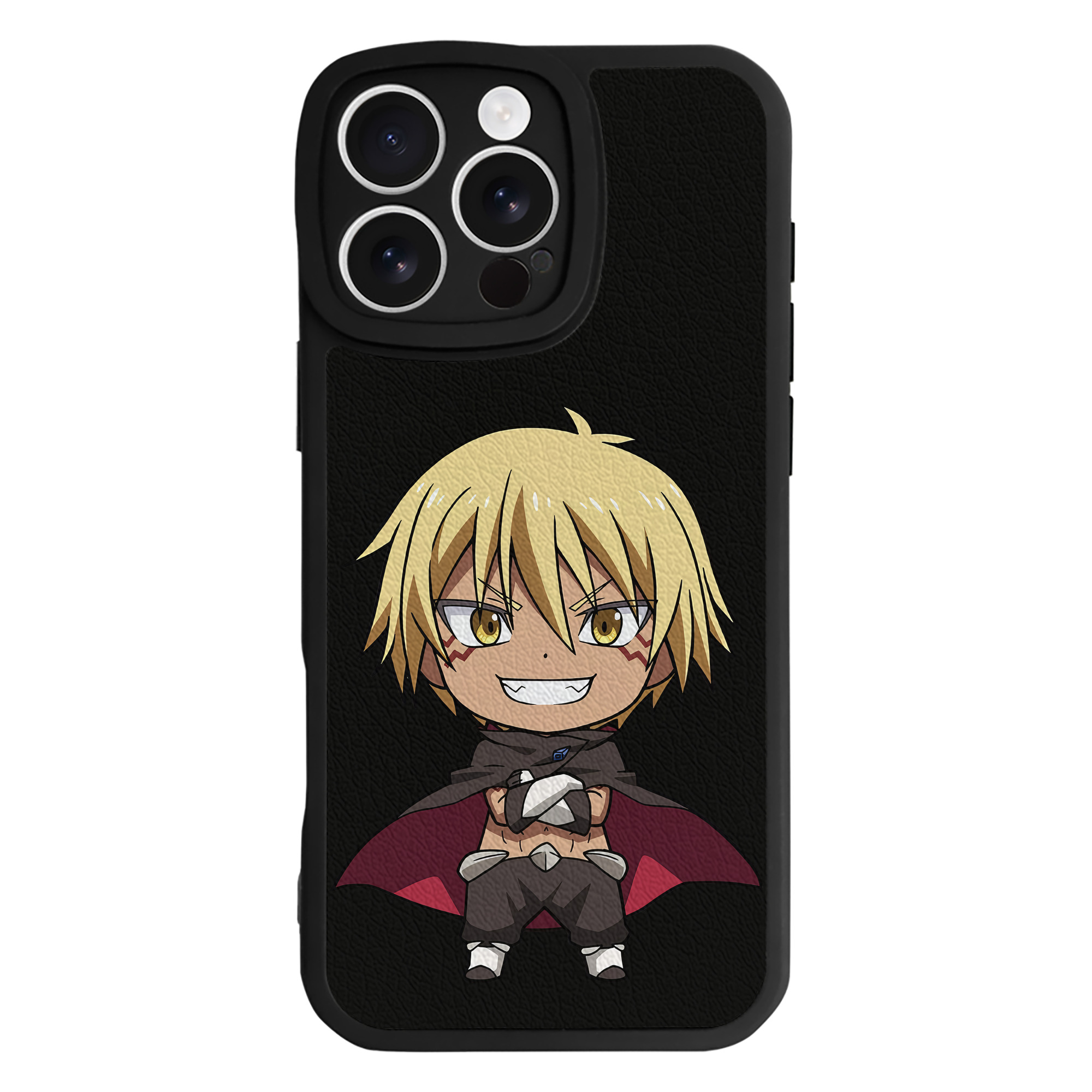 （画像用） 転スラ Regarding Reincarnated to Slime 【iPhone 16シリーズ対応】シリコンスマホケース（レザー調） 材質：シリコン